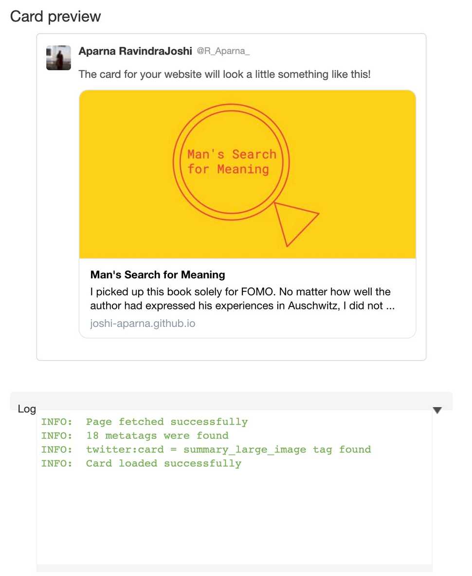 Twitter Card Debugger